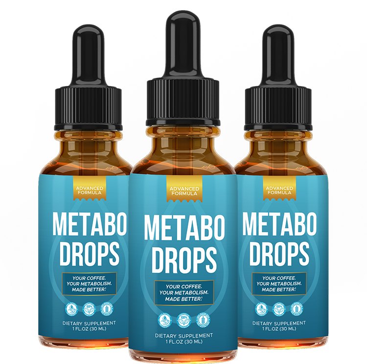 Three bottles of Metabo Drops